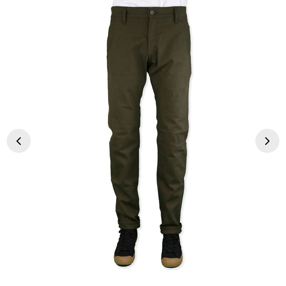 Railcar Fine Goods Flight trouser in seaweed green. W35L33 🔥🔥